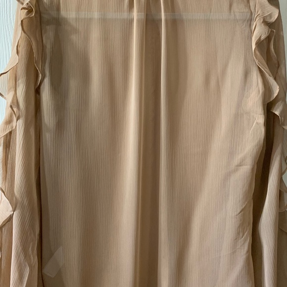 Express Ruffle Balloon Sleeve Shirt - Picture 3 of 6